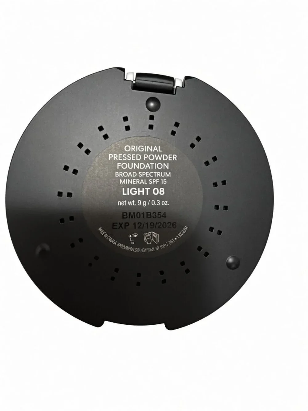 bareMinerals Original Pressed Powder Foundation SPF 15 Light 08 New